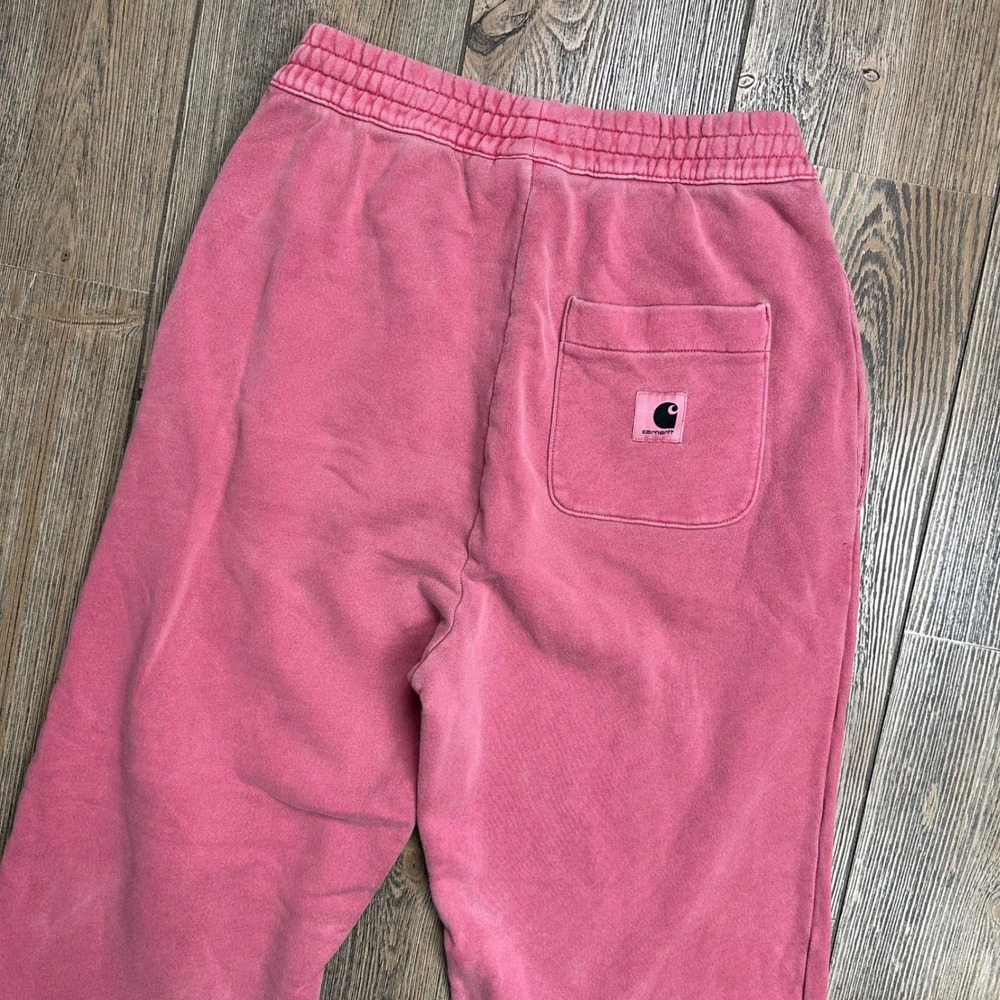 Carhartt WIP Nelson Sweatpants Pink Pigment Dyed Joggers 1029538 Women Small